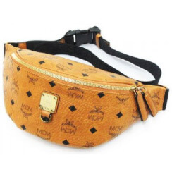 MCM エムシーエム Fursten Visetos Belt Bag small ロゴウエスト